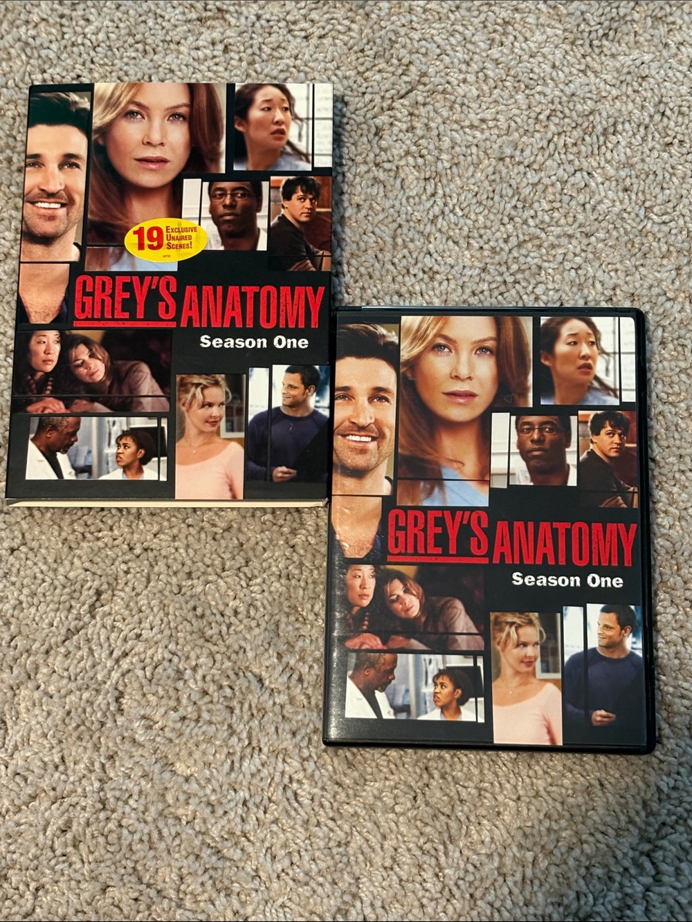 Grey's Anatomy Season One 2-DVD Set Slipcase 18 Bonus Scenes - Picture 3 of 5